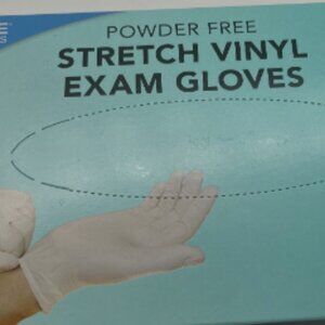 Procure Stretch Vinyl Exam Gloves Powder Free Size M